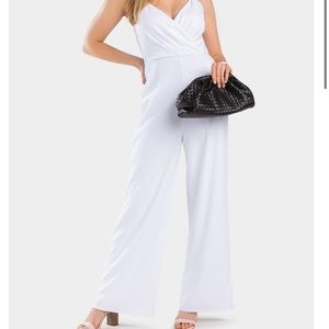 White jump suit